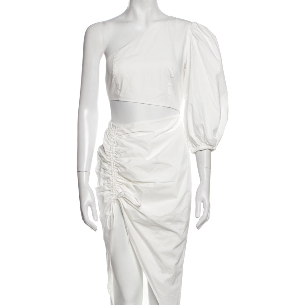 Sau lee one shoulder midi dress nwt S